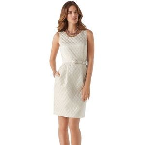 Diamond jacquard dress￼ NWT